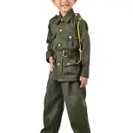 Indian Army Soldier Profession Community Helper Kids Fancy Dress Costume