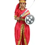 Rani Laxmi Bai Saree with Jewellery Jhansi ki Rani Freedom Fighter Manikarnika