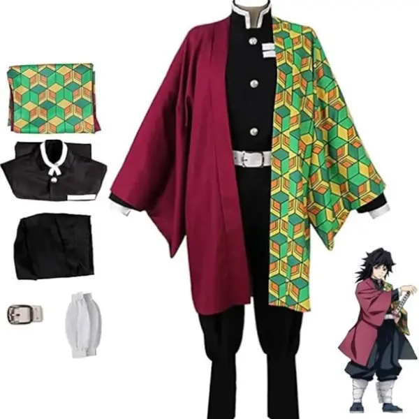 Giyu Tomioka Cosplay Costume | Demon Slayer Outfit